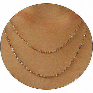 Women Silver‎ Plated Dainty Snake Twist Rope Delicate Layered Necklace